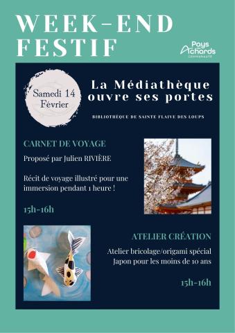 Week-end festif à la Médiathèque : Carnet de voyage